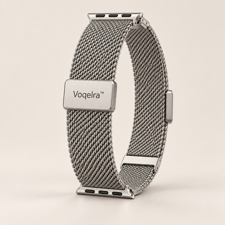 Voqelra™ Butterfly-Clasp Stainless Steel Watch Band image 01