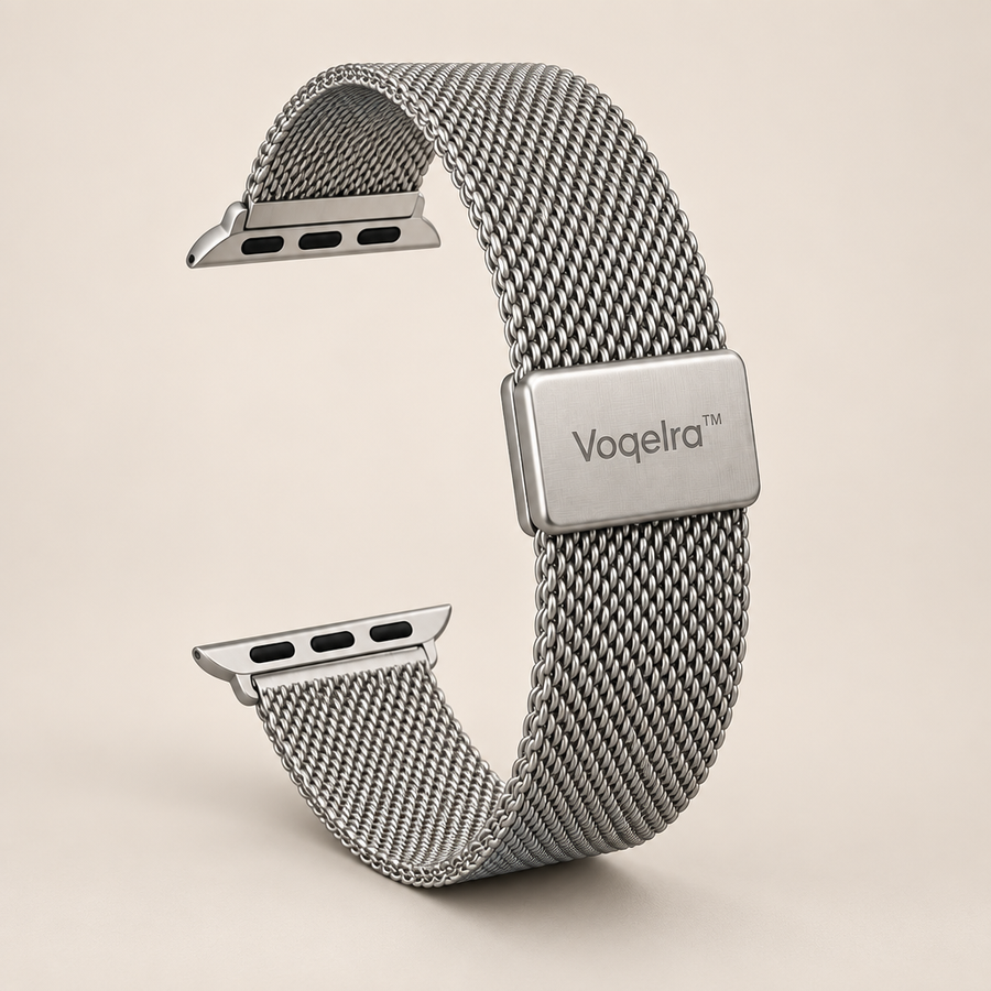 Voqelra™ Magnetic Milanese Metal Watch Band image 01